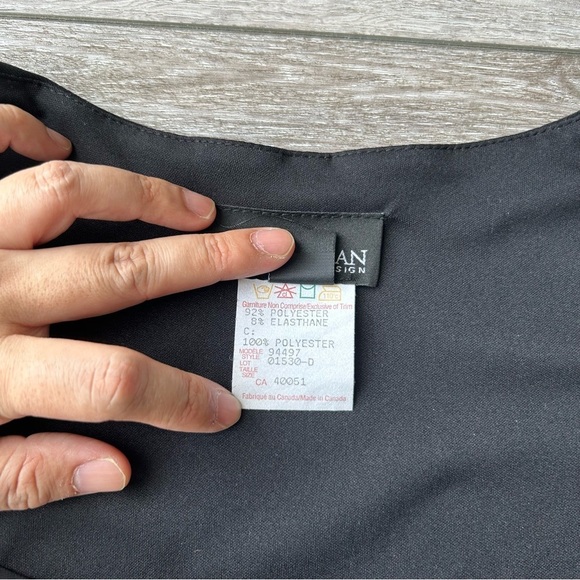 Frank Lyman Black and Leopard Print Square Neck Jersey Dress - Picture 6 of 13